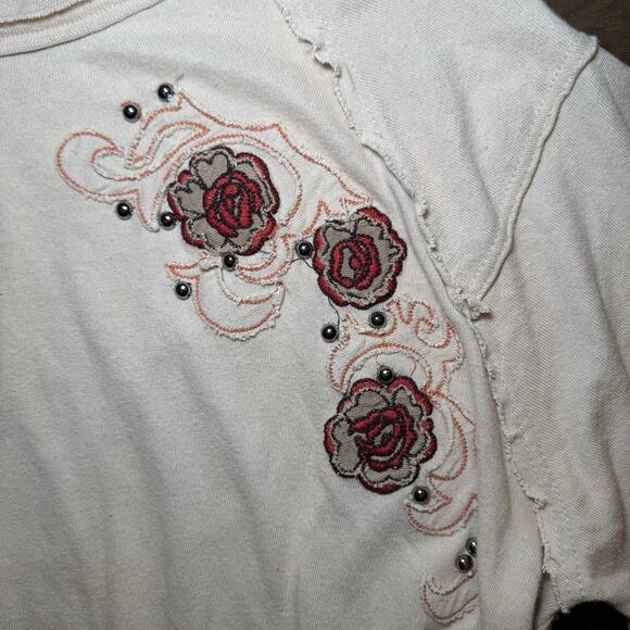 Free People We The Free Harper Tee Shirt Medium NWOT - Picture 4 of 7